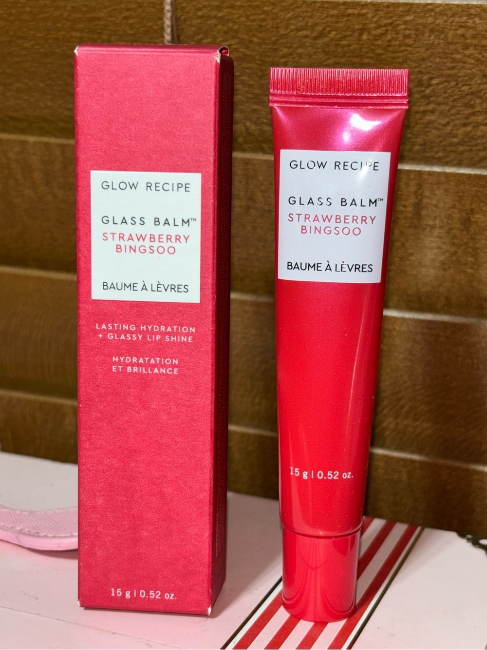 Glow Recipe Glass Balm Strawberry Bingsoo Lip Balm